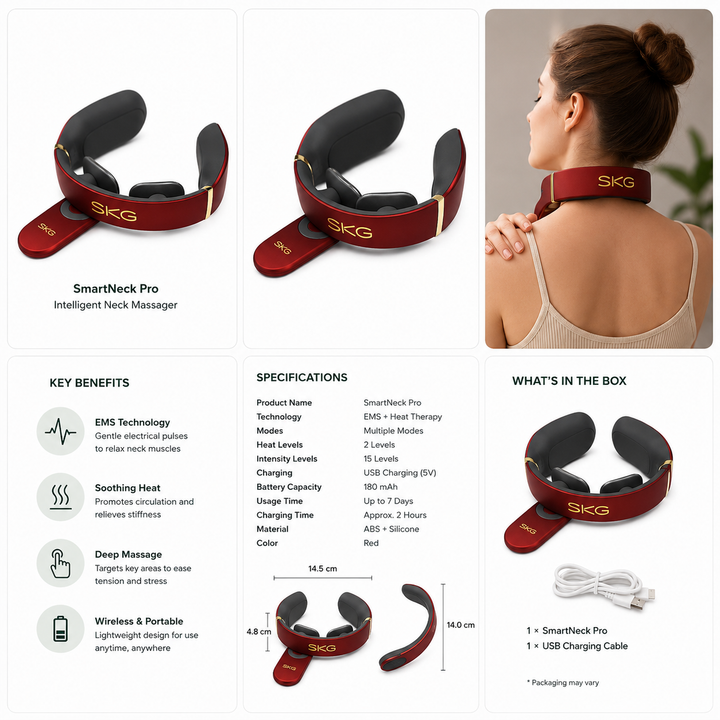 Trimora SmartNeck Pro | Intelligent Neck Massager