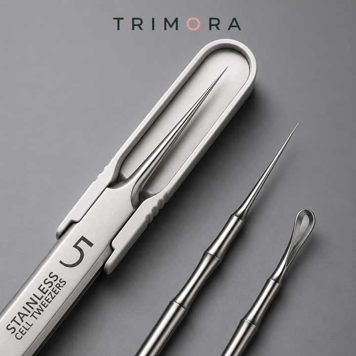 Trimora ClearSkin Pro™ | 8-Piece Acne Extraction Tool Set