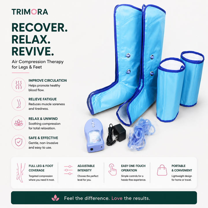 Trimora AirRelax Pro™ | Air Pressure Leg Massager