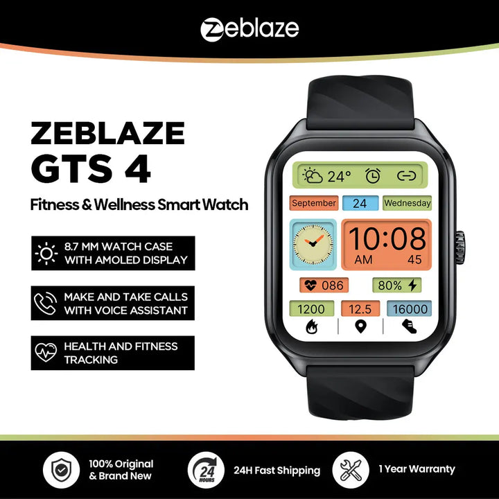 Trimora Active Smartwatch | GTS 4 | 1.94" AMOLED Display & Bluetooth Calling
