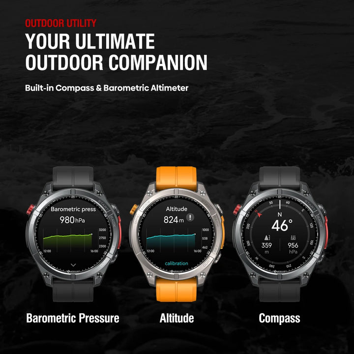 Trimora Adventure Smartwatch | Stratos 4 GPS | AMOLED Outdoor Smartwatch
