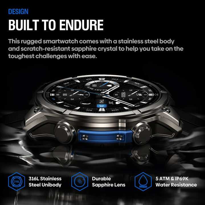 Trimora Active Smartwatch | VIBE 8 | AMOLED Bluetooth Smartwatch